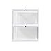 Produktbild JIA Xing Transparent Acryl stapelbare zusammenklappbarer Turnschuhe Box Sneaker Display-Kasten-Speicher-Kabinett for Schränke und Konsolen Cabinet Racks (3 Farben) schuhbox (Color : Clear)