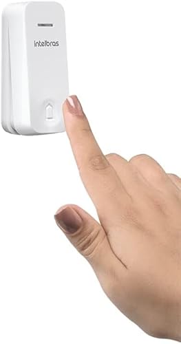 Campainha Eletrônica Sem Fio Wireless Sem Bateria Intelbras Alcance ate 100Mts 2 Modulos Externos A