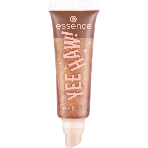 essence YEE HAW! shiny lipgloss, Nr. 01, Orange, sofortiges Ergebnis, glänzend, schimmernd, vegan, ohne Parabene, ohne Mikroplastikpartikel, Nanopartikel frei, 1er Pack (10ml)