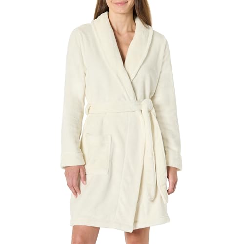 Amazon Essentials Women's Mid-Length Plush Robe (Available in Plus Size),
