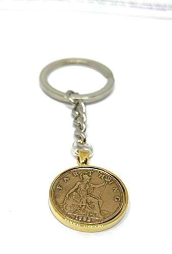 Llavero farthing de cumpleaños 1933, el regalo emotivo para mamá y papá