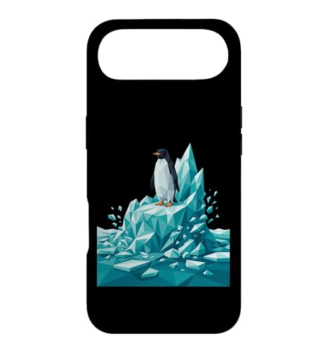 Low Poly Penguin Iceberg Geometric Arctic Graphic �X�}�z�P�[�X iPhone Air �p