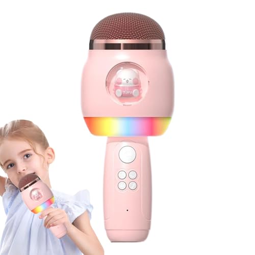 Microphones sans fil pour karaoké avec lumières LED intégrées