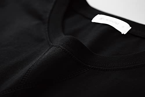 Image of KLIEGOU Men's 100% Cotton Longline T-Shirt, Pre-Shrunk Soft