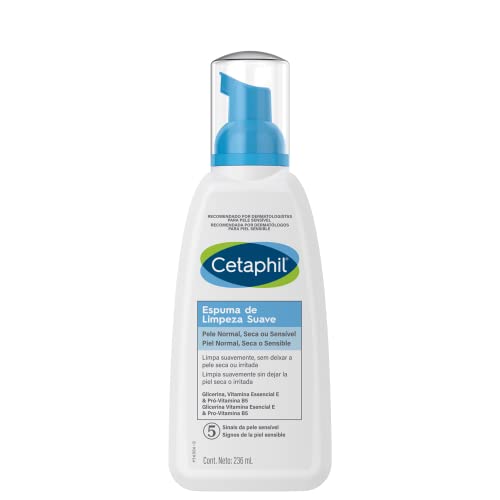 Listado de Espuma . 42 CETAPHIL® Espuma Facial Suave Instantánea, Limpia y Restaura, 236ml, Piel Normal a Seca y Sensible