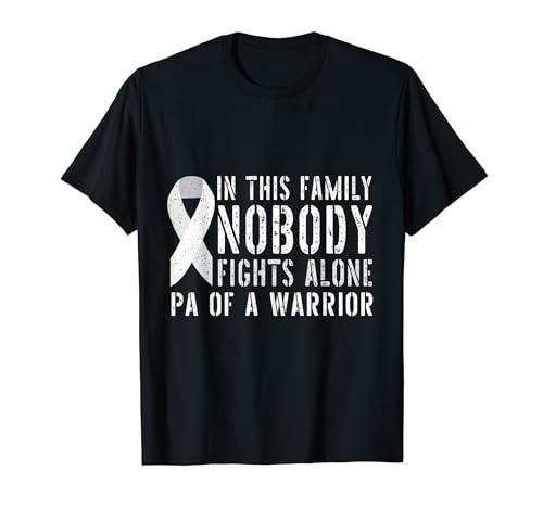 Pa of a Warrior Family Matching Lung Cancer T-Shirt