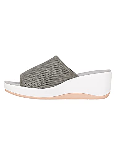 Image of Clarks Olive Coloured Womens Wedges (Size: 7)-26141499