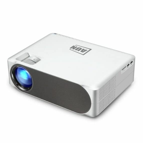 Image of AUN AKEY6S PRO Full Hd 4K Supported 1080p, Android 9.0 Version, 1GB ROM and 8GB ROM 7500 Lumen Home Theatre Led Projector for Compatible with WiFi, Bluetooth, Mira Cast, Laptop, Tv Box