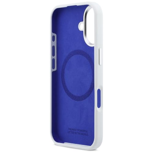 BMW Coque iPhone 17 M Bande Horizontale en Silicone Blanc - 7