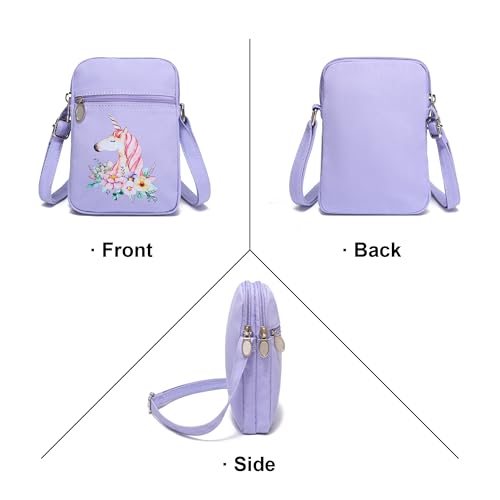 Image of AOCINA Small Wallet Purse Canvas Mini Purse Crossbody Phone Purse Bag for Girls Teens Boys Women