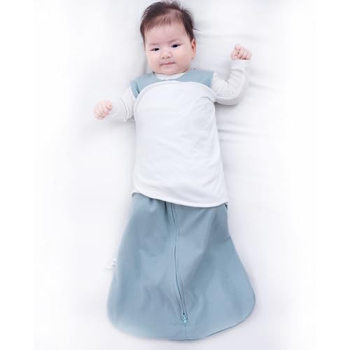 Image of Baby Sleep Sack Swaddle 3-Way Adjustable Wearable Blanket 100% Cotton.