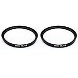  Yeihhtuk 2X UV-Filter 58Mm Objektiv Schutz für Kamera Filter 500D 1000D,Schwarz