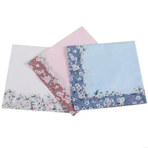 Mouchoir en coton doux empreint de nostalgie et d'élégance florale pour les moments d'émotion