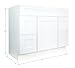 Hollywood Fabiani Design Bathroom Vanity Drawer Base Cabinet 42 in. W x 21 in. D x 34.5 in. H in Shaker White Ready to Assemble