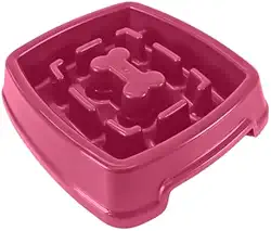 Comedouro Lento Educativo Labirinto Interativo 1200ml Pet Para Cães Produto Petshop Enriquecimento Ambiental (Rosa)