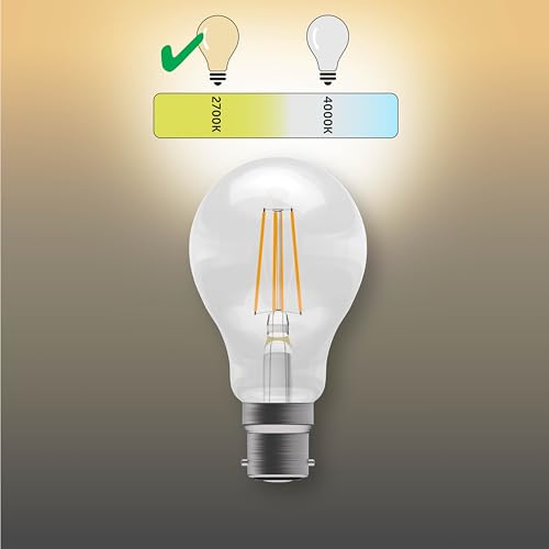 BELL Lighting B22 Bayonet Filament Dimmable Light Bulb LED GLS 6 Pack | Warm White 2700K | 810 Lumen 7W | Energy Saving GLS LED Light Bulb | 60W Lamp Equivalent - Image 4