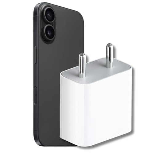Image of HANYCONY 20w PD3.0 Type C Adapter Compatible for iPhone 17 Air /17 Pro & Pro Max /iPhone 16 /16e /16 Plus /16 Pro & Pro Max,15 /14 /13 /12 /11 | BIS Certified |Original Charging Speed |