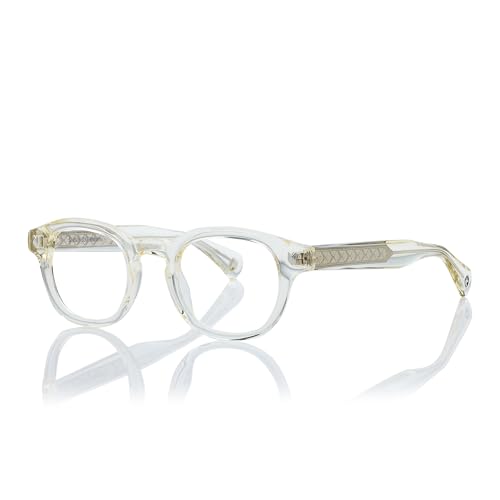 Image of Shisen Fox KITSUNE 2.0 Only Frame With Demo Lens | Oval Classic Eye Frames for Men & Women | Stylish Full Rim Specs Frame for Men | Premium Acetate Spectacles Unisex Fit