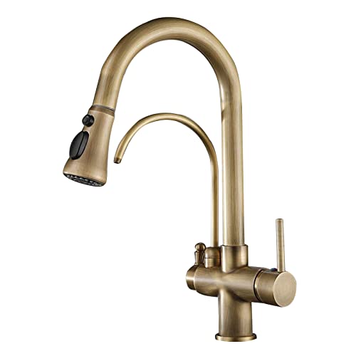 Robinet de cuisine à 3 voies mitigeur évier eau filtrée et osmoseur