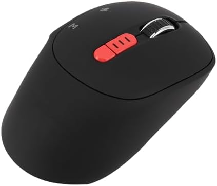 Pomya AI Voice Mouse for ChatGPT, 6 in 1 Voice Typing Translation Quiet Ergonomic Rechargeable Bluetooth Wireless Mouse with Built in Mic for Desktop PC (Black) — view 7