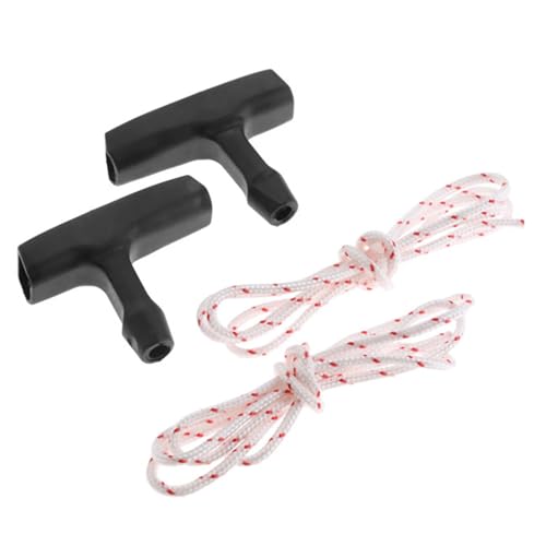 Lawnmower Pull Cord - 3 Metre Pull Cord for Petrol Lawnmower | Recoil Starter Rope with Pull Start Handle | Lawn Mower Pull Cord String | Petrol Lawn Mower Engine Starter Rope