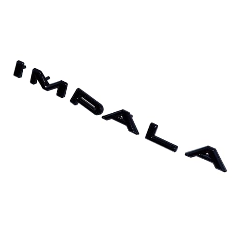 Image of 2Pc 1964 64 Impala Quarter Panel Emblems 3D Badge Letters Nameplate Replacement for Impala (Gloss Black)