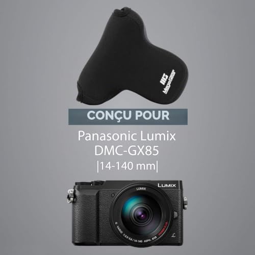 MegaGear MG739 Panasonic Lumix DMC-GX80 (14-140mm) Ultra Light Étui en Néoprène - Noir – vue 8
