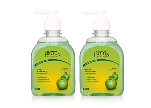 Image of Premium Handwash,Moisturizing Germ protection Handwash,Green Apple extract handwash Hygienically Clean Hands handwash 250ml (Pack of 2)