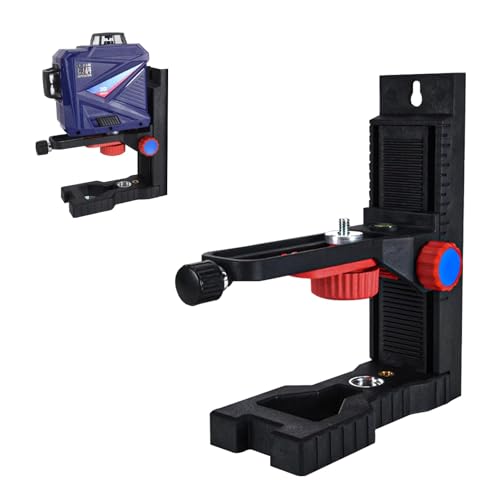 Supporto per Livella Laser Magnetico, Adattatore Livello Laser, Base Girevole Magnetica Multifunzione con Clip Regolabile, Supporto di Regolazione Fine a 360° con Filetto Maschio 1/4"-20