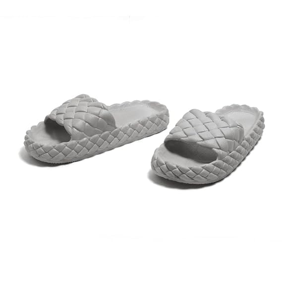 Image of Richmen Women Summer Flip Flop Slippers Casual Pillow EVA Anti-Slip Sole Sandals for Women's & Girls Soft Cushioned Bathroom & Home Slides Rubber Flats