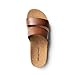 DREAM PAIRS Women's Platform Slides Sandals Comfortable Arch Support Footbed Two Strap Slip-on Fashion Beach Wedge Sandals,Size 12,Brown,DWUMSS2533