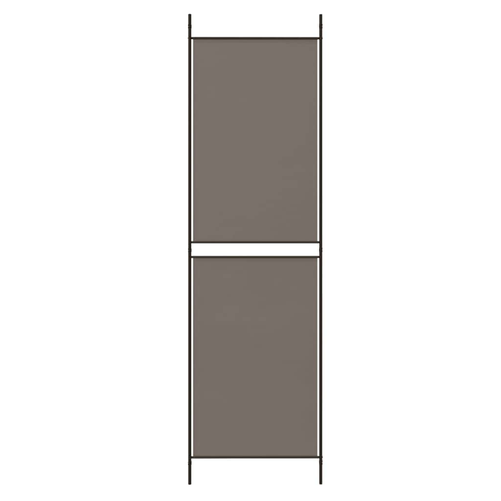 Paravent en tissu anthracite 150 x 200 cm Paravent pliable pour l'intimité et la confidentialité, polyvalent, comme cloison de séparation pour salon, chambre à coucher ou fenêtre, peu encombrant