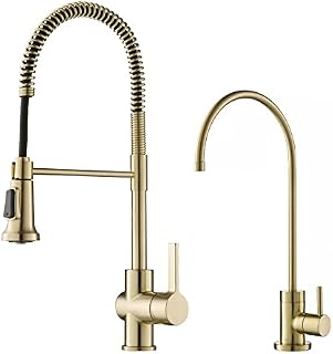 Kraus KPF-1690SFS Britt Pre-Rinse/Commercial Kitchen Faucet with Dual Function Sprayhead in all-Brite Finish, Spot Free Stainless Steel