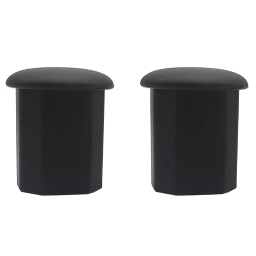 OZXNO 2 Pcs Lacrosse Butt End Cap Plastic Lacrosse Sticks End Cover Black Hockey Stick Supplies