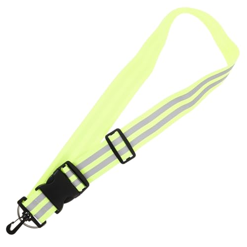 ifundom Reflective Running Belt Night Safety Gear for Running Cycling Easy to Clean Reflector Sash with Hook Versatile Outdoor Activity Straps High Visibility Reflective Tape