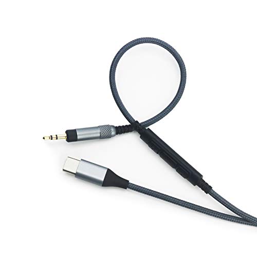 NewFantasia USB C Audio Cable Compatible with Bose 700, QC25 QC35II QC35 QC45, Headphone, Remote Volume Mic Compatible with iPhone 17/ Air /16/15/iPad