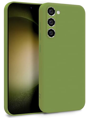 MyGadget Coque pour Samsung Galaxy S23 - Case Silicone Souple &amp; Soft Doublure Microfibre - Cover TPU Protection Extra Fine &amp; Légère Vert