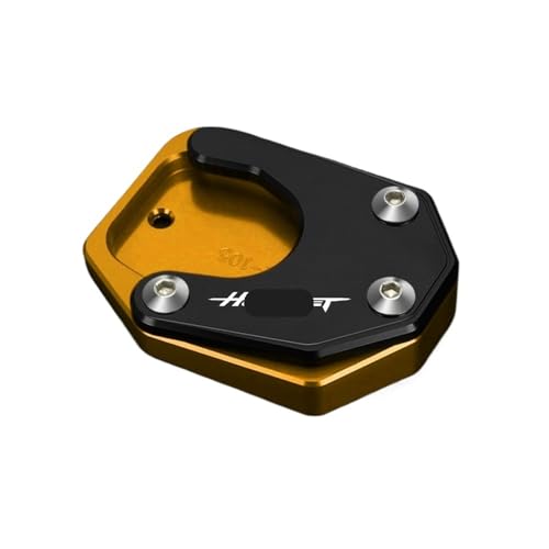 �̂��߂� CB600F HORNET 2007-2013 �̂��߂� CB900F 2002-2006�p �T�C�h�X�^���h�g�剄�� �o�C�N�p �T�C�h�X�^���h �v���[�g(Yellow)