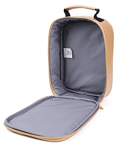 Ontesy Game Console Lunch Box Leather Reusable Lunch Bag Waterproof Thermal Insulated Mini Cooler For Boys Girls Kids Toddlers Teens For Picnic School Daycare (Gold) #TOP5