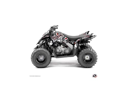 Kit déco Yamaha 90 Raptor rouge Kutvek Freegun pour les sorties tout-terrain en famille