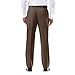 Haggar Men's Cool 18 Pro Classic Fit Flat Front Pant - Regular and Big & Tall Sizes, Light Toast, 40W x 31L