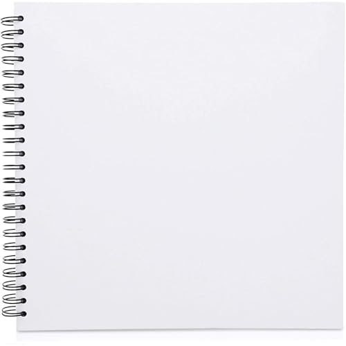 Paper Junkie 12 x 12 Inches White Scrapbook Album with