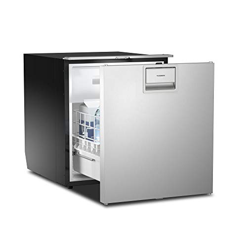 DOMETIC Coolmatic CRX 65DS - Frigorífico extensible con congelador, 51 L, acero inoxidable, 12/24 V, para caravana, caravana y barco