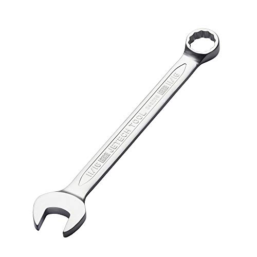 Image of Jetech 11 /16 inch Combination Wrench, SAE 12-Point Chrome Vanadium Steel Spanner, Industrial Grade with 15-Degree Offset, Sand Blasted Finish, Heat-Treated Forged Tool