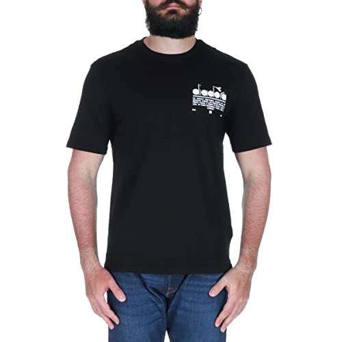 T-shirt Diadora homme Manifesto noir pour vos moments de détente et running