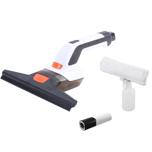 Yard Force Vita Cordless Rechargeable Window Vacuum Ideal for Cleaning Windows, Mirrors, Tiles, Shower Screens - LW V28, Clear