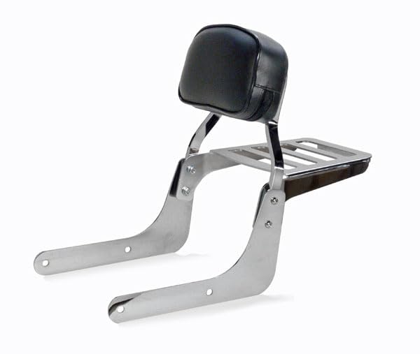 Schienalino Basso Cromato con Portapacchi compatibile con Yamaha Dragstar 1100-0393