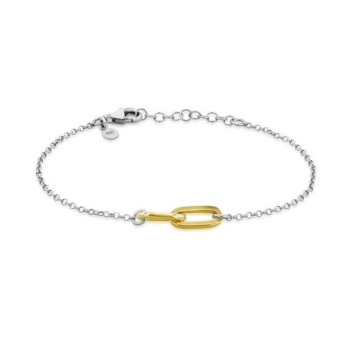 Parure de bijoux pour femme argent sterling anti-ternissement et maillons or