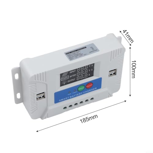 Controlador de carga solar 30A contra sobrecargas de baterías de litio con sensor de temperatura 3