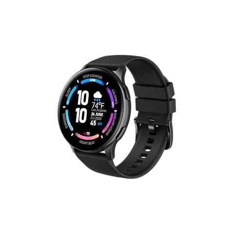 3Plus Callie Smartwatch with 1.43" Round AMOLED Display/Answer & Make Calls/Sleep Monitoring/Heart Rate/IP68 Waterproof/100+ Workout Modes/Quick Reply/iOS and Android Cover